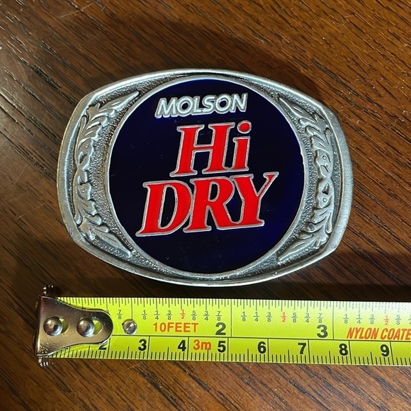 Vintage Molson Hi Dry Belt Buckle / Boucle de ceinture - Picture 3 of 3
